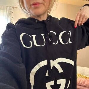 Medium Gucci hoodie, only been worn once, plus once for this pic. So cute.